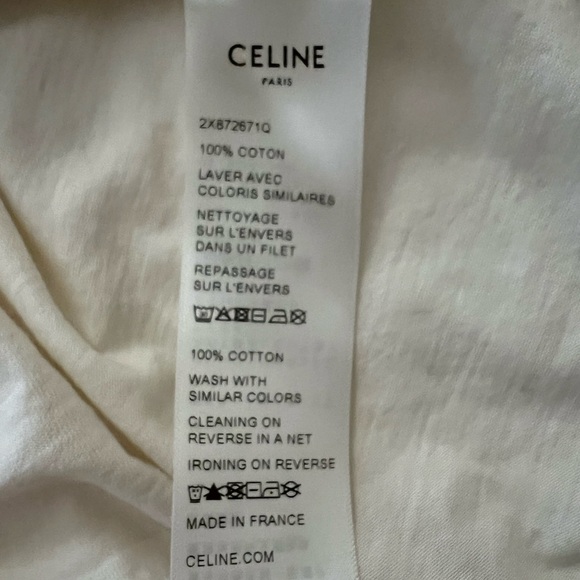 Celine Cotton Jersey T-Shirt - Picture 6 of 6